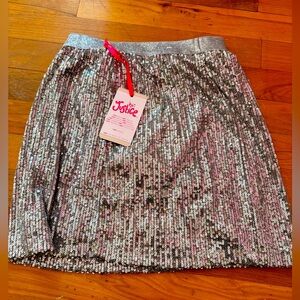 Brand new Justice sequin skirt